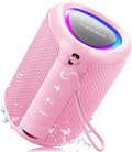 PulseSound Portable Bluetooth Speaker IPX5 Waterproof LED Lights