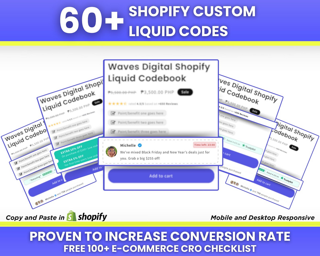 150+ Customizable Shopify Liquid Codes — Ultimate Store Customization Kit